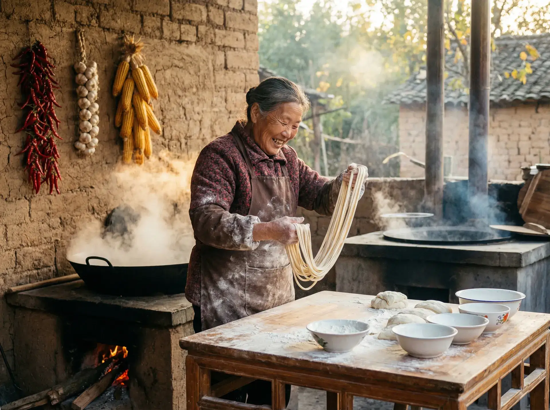 农家大嫂手擀面 - 波多野在线 乡村美食